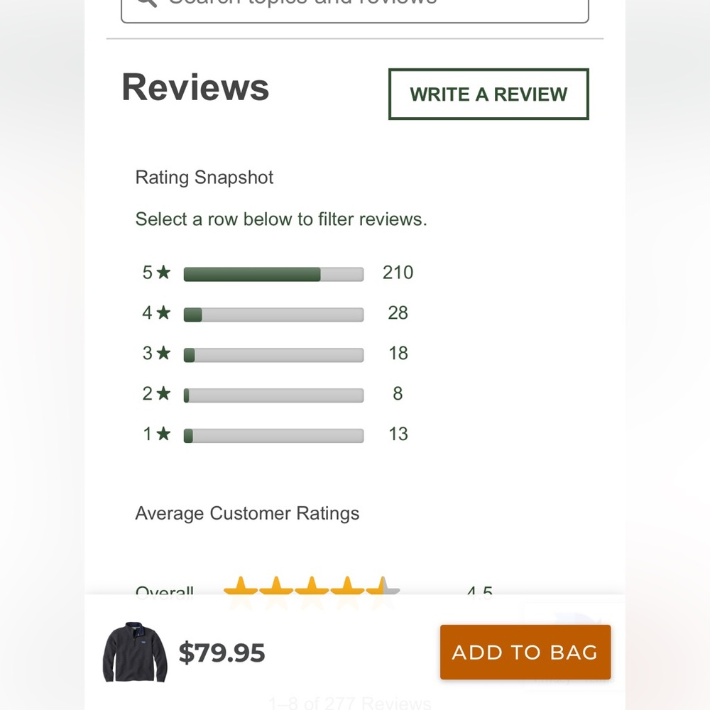 L.L. Bean Men's Charcoal Zip-Up Sweater - Picture 5 of 16